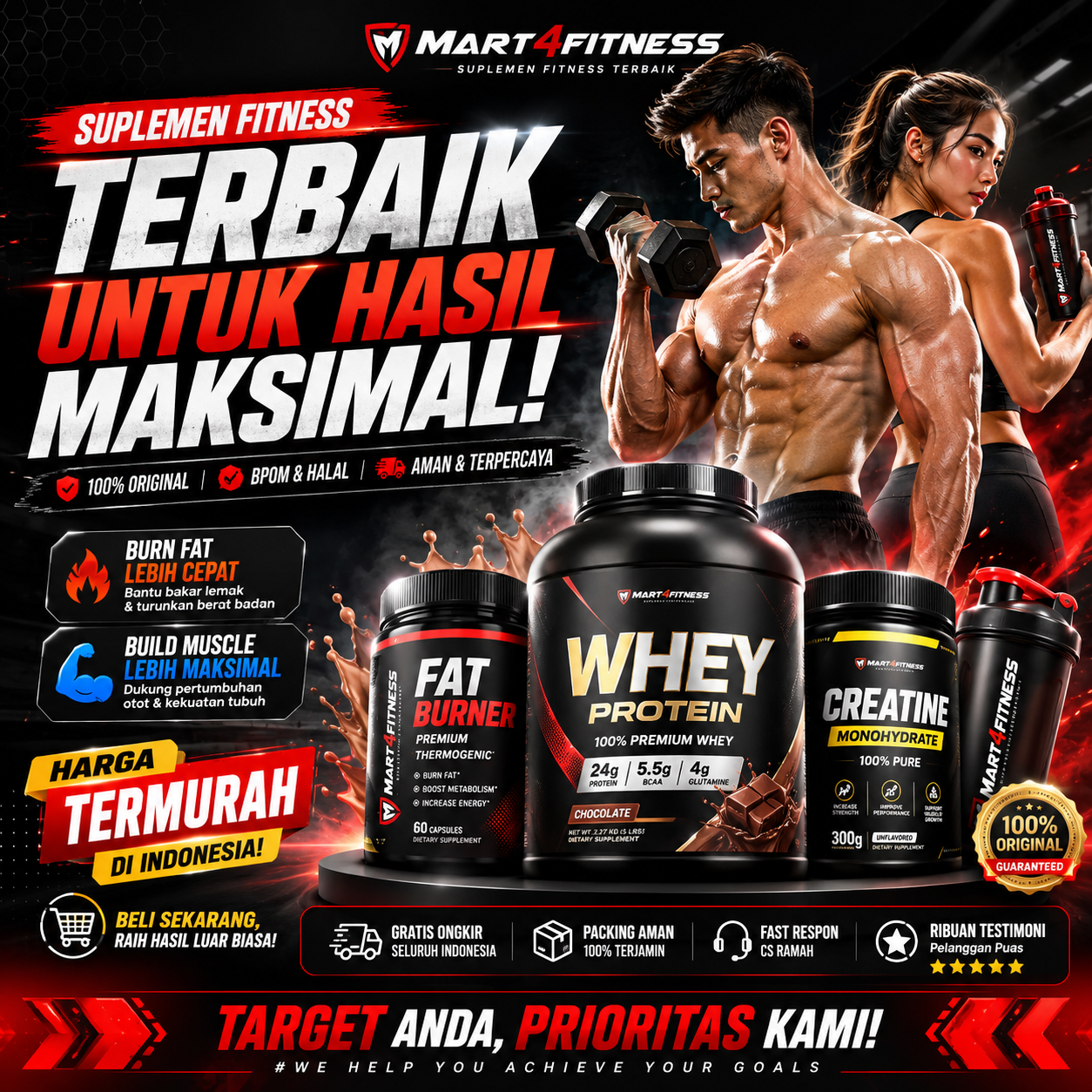 Mart4Fitness — toko suplemen fitnes online Indonesia